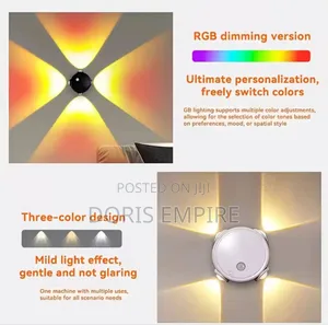 4-head Cat Eye Smart Human Sensor Wall Light 3-color Night Light