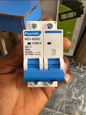 Posmith Nd1-63dc 2-pole Dc Miniature Circuit Breaker (Mcb) Affordable