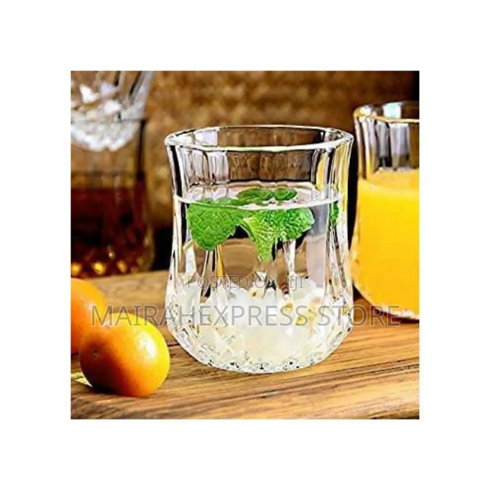 Multipurpose Deli 6pcs Diamond Water/Whiskey Cups