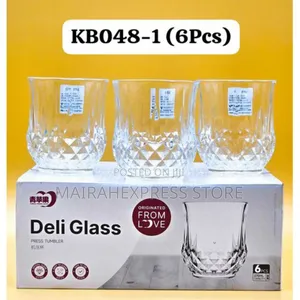 Multipurpose Deli 6pcs Diamond Water/Whiskey Cups