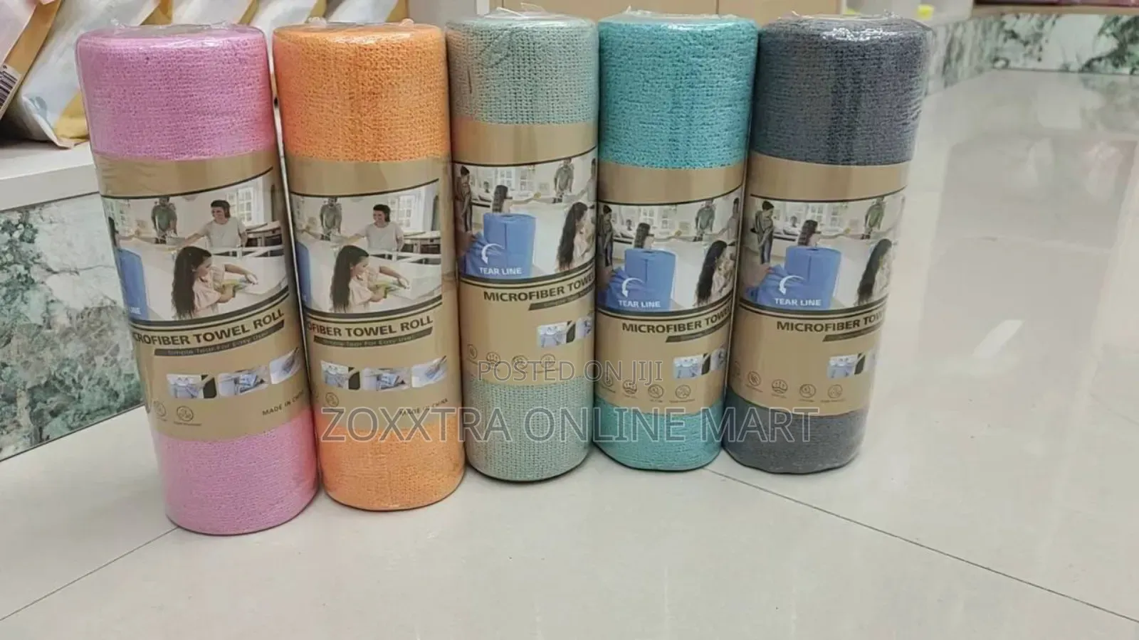 20pcs Reusable Microfiber Tear-Towel Roll