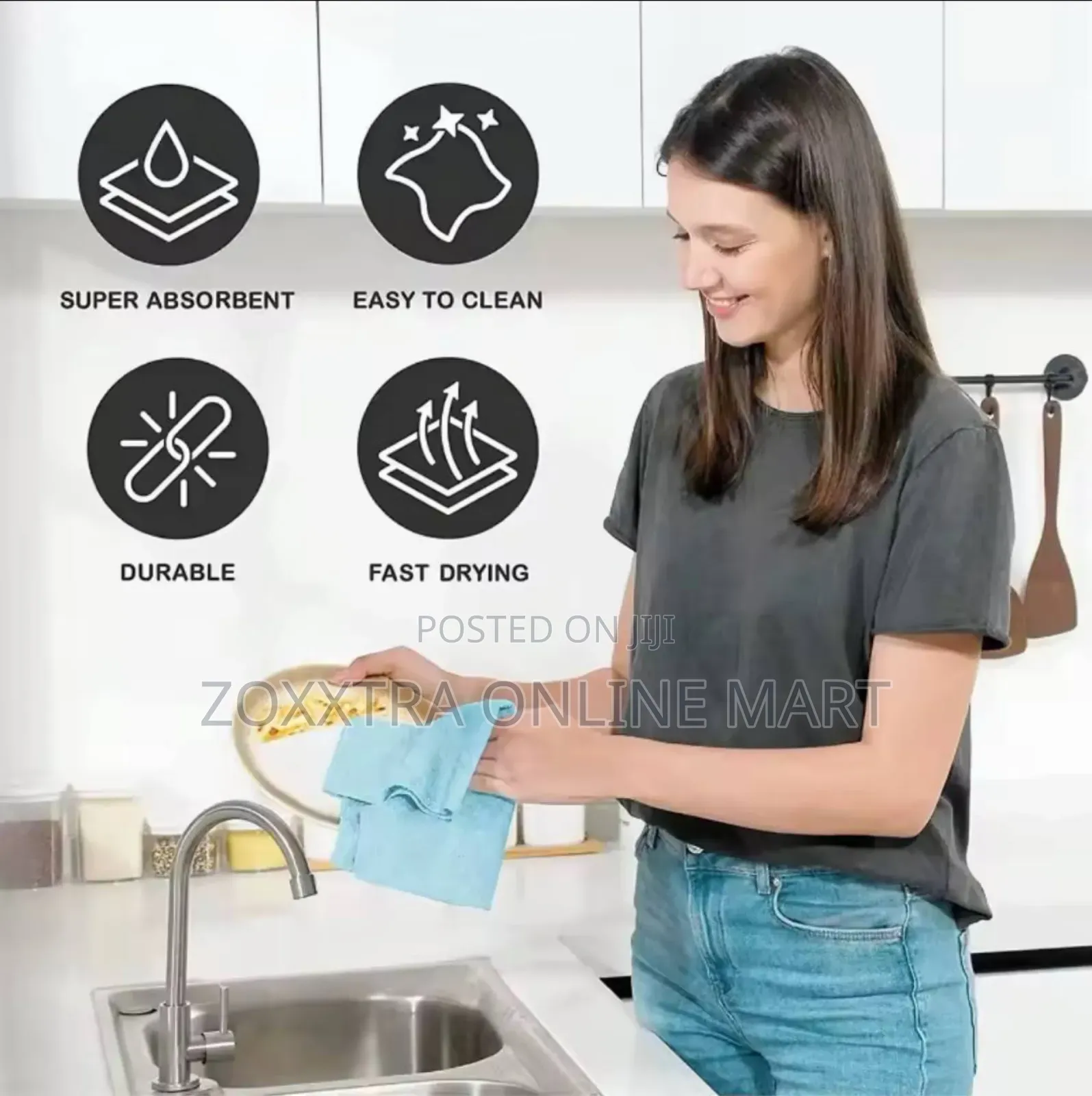 20pcs Reusable Microfiber Tear-Towel Roll