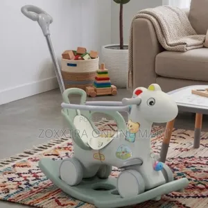 2in1 Musical Rocking Horse And Stroller