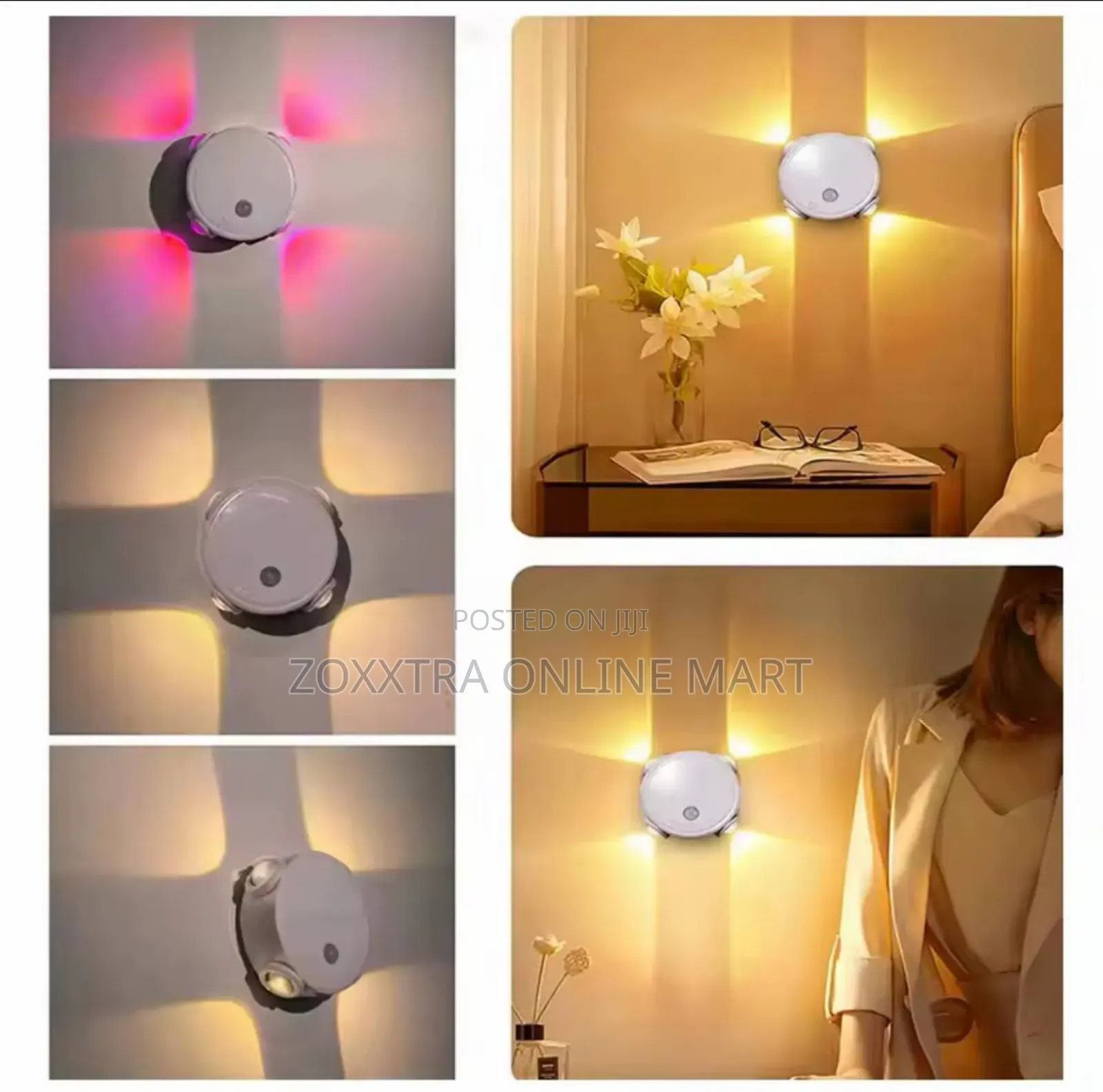 4-Head Cat Eye Smart Sensor Light