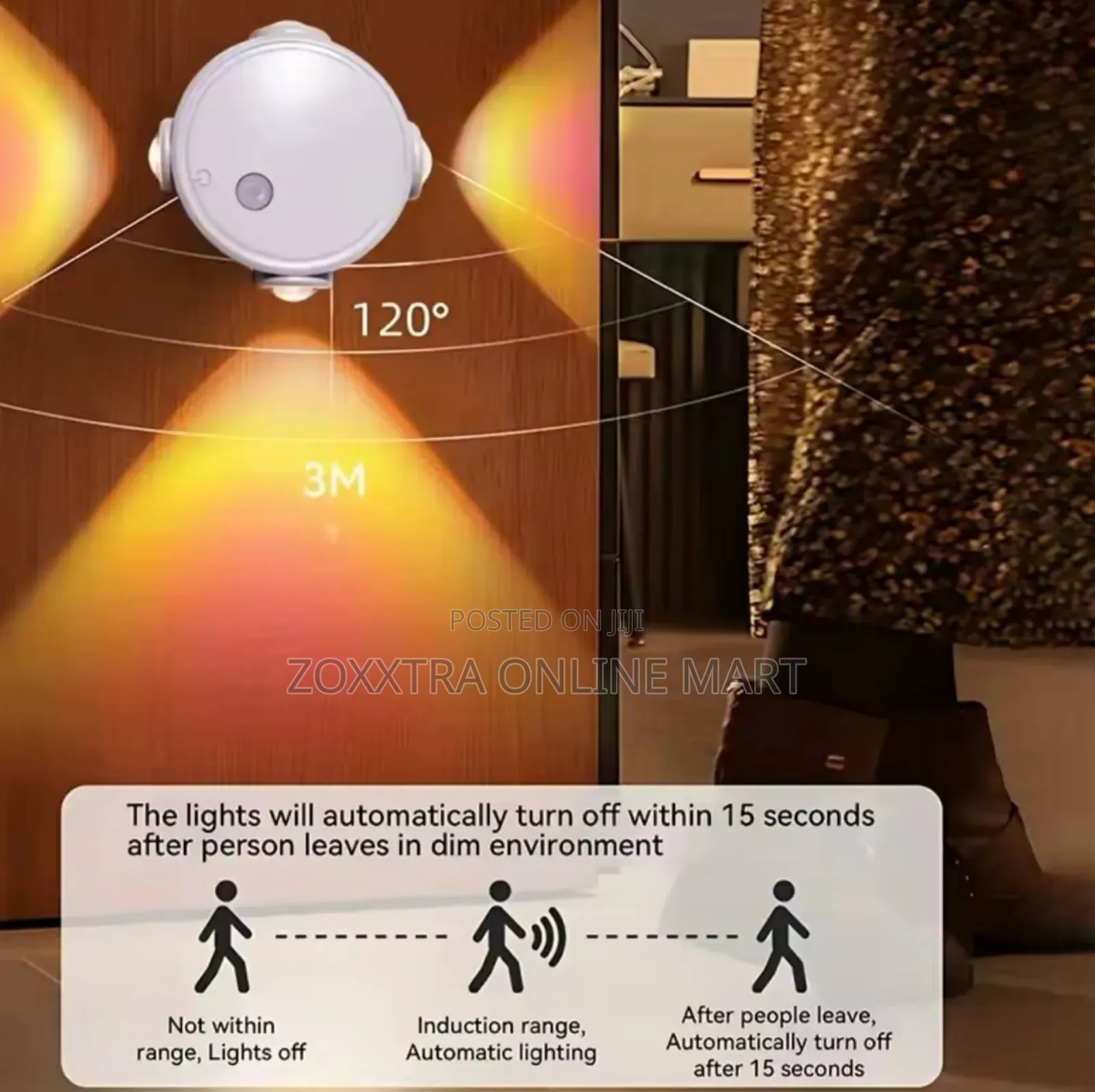 4-Head Cat Eye Smart Sensor Light