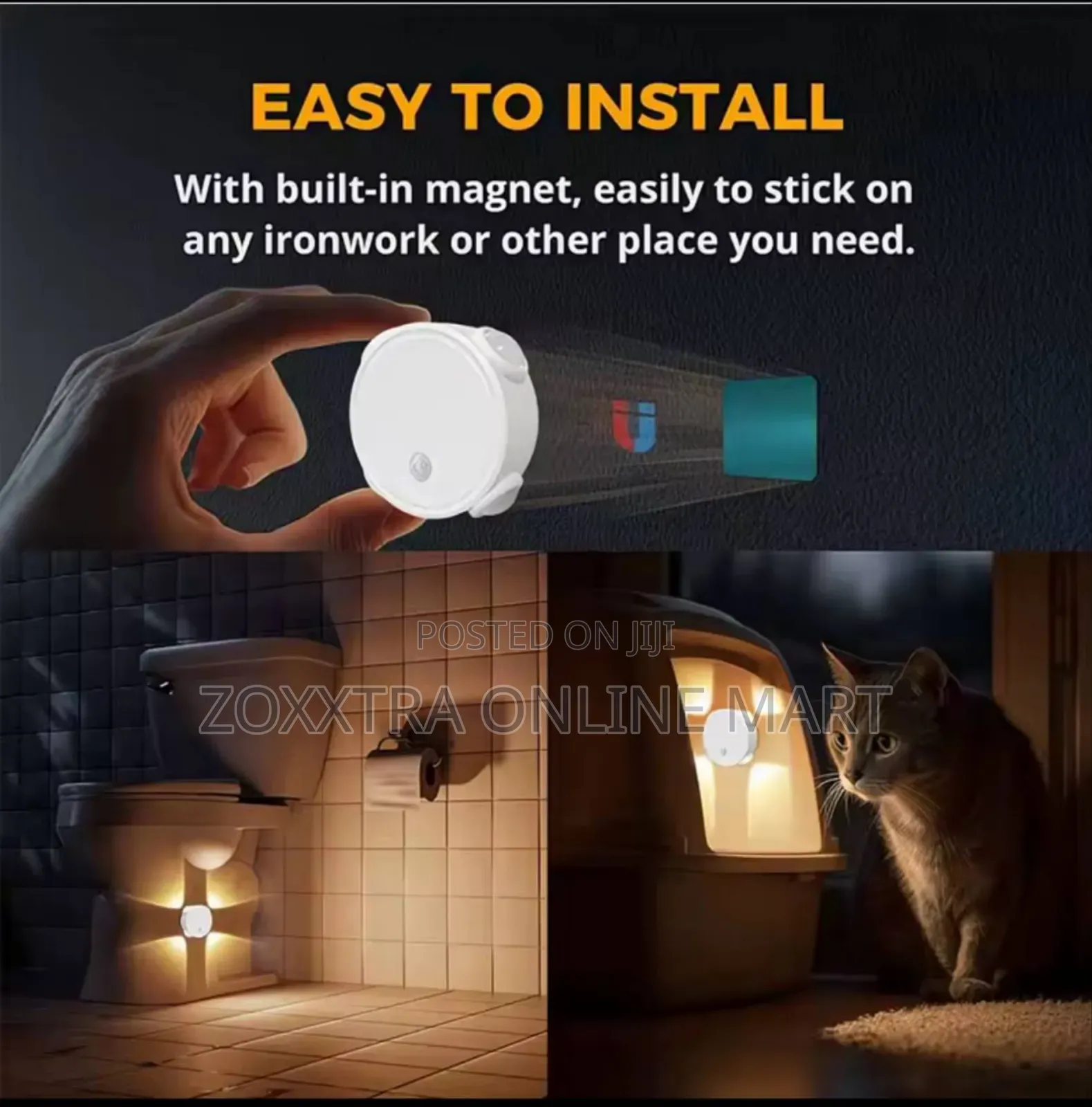 4-Head Cat Eye Smart Sensor Light