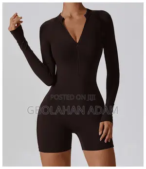 Zip-Up Black Romper