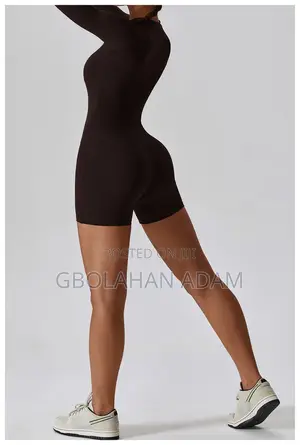 Zip-Up Black Romper