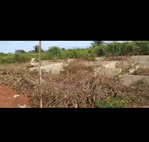 Half Plot of Land With 3 Bedroom Foundation