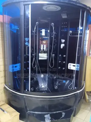 150x150 Shower Room With Steam Black Color