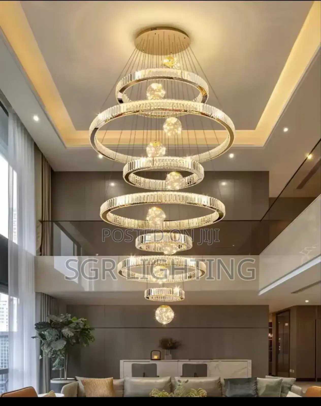 7 Ring Luxury Crystal Chandelier