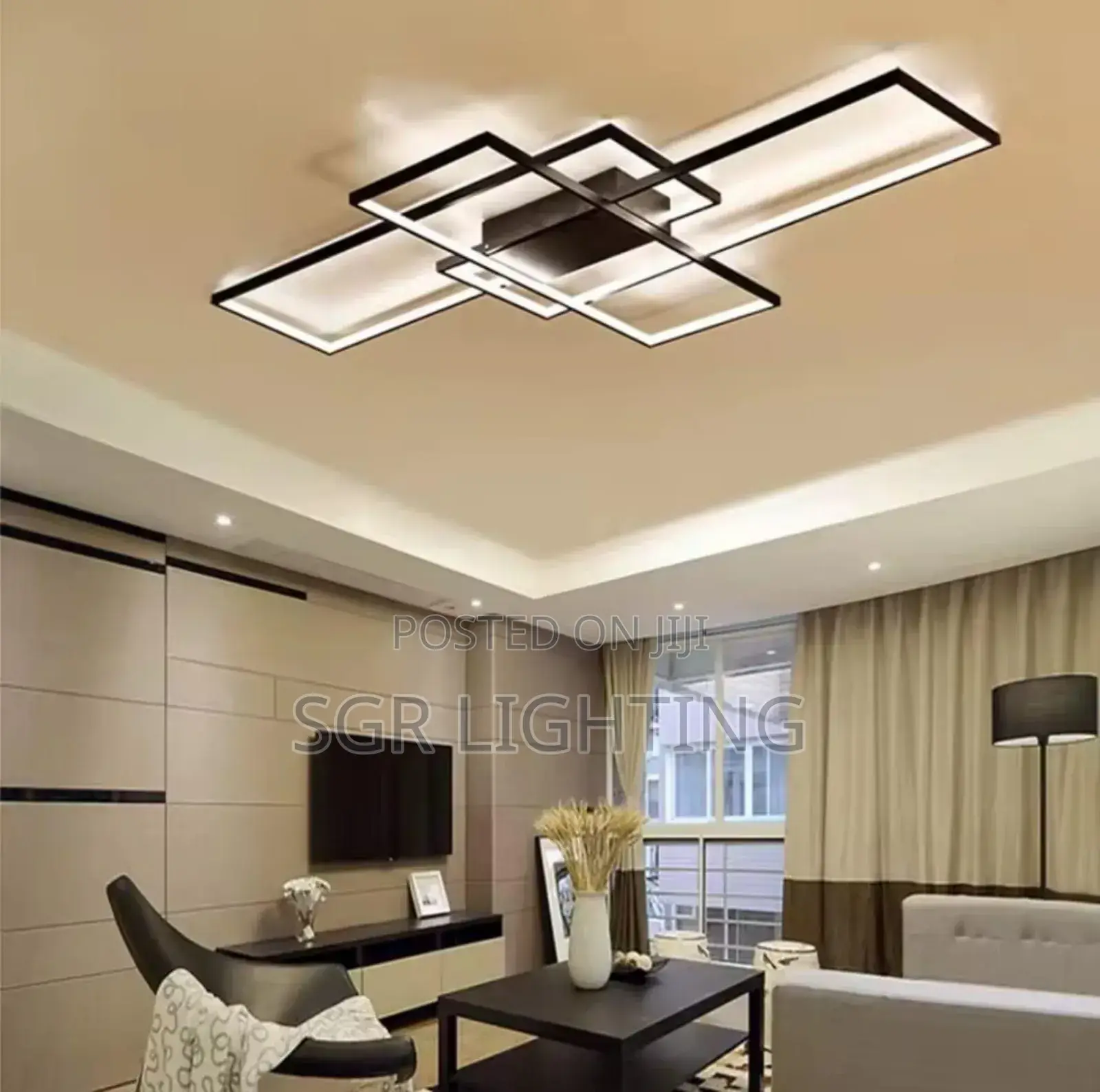 Remote Control Living Room Ceiling Fitting Chandelier Light