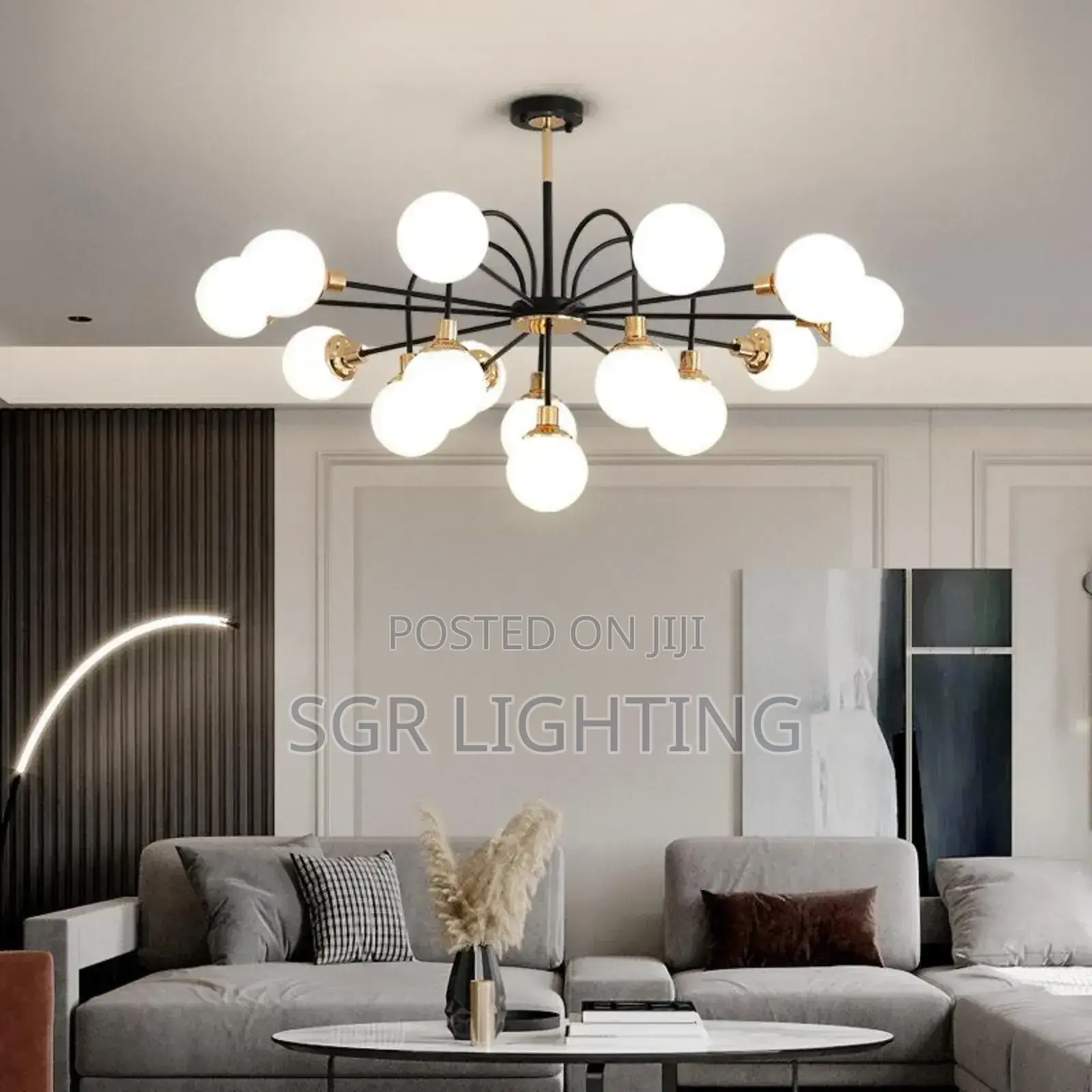 White Glass Shade Fitted Lamp
