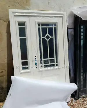 High Quality 4ft by 7ft Security Door White Color