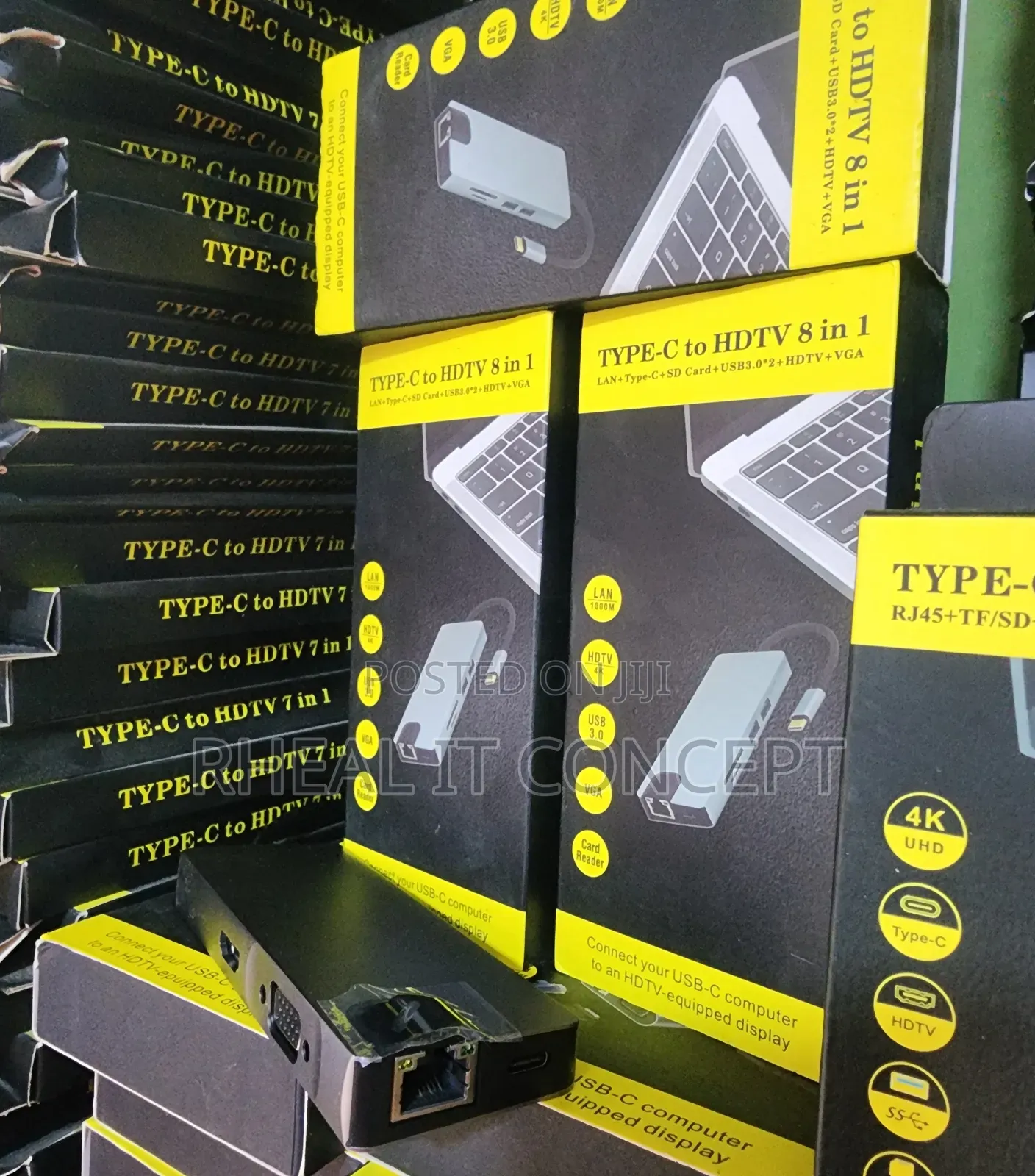8 in 1 Type-C Dock Station With Vga Port