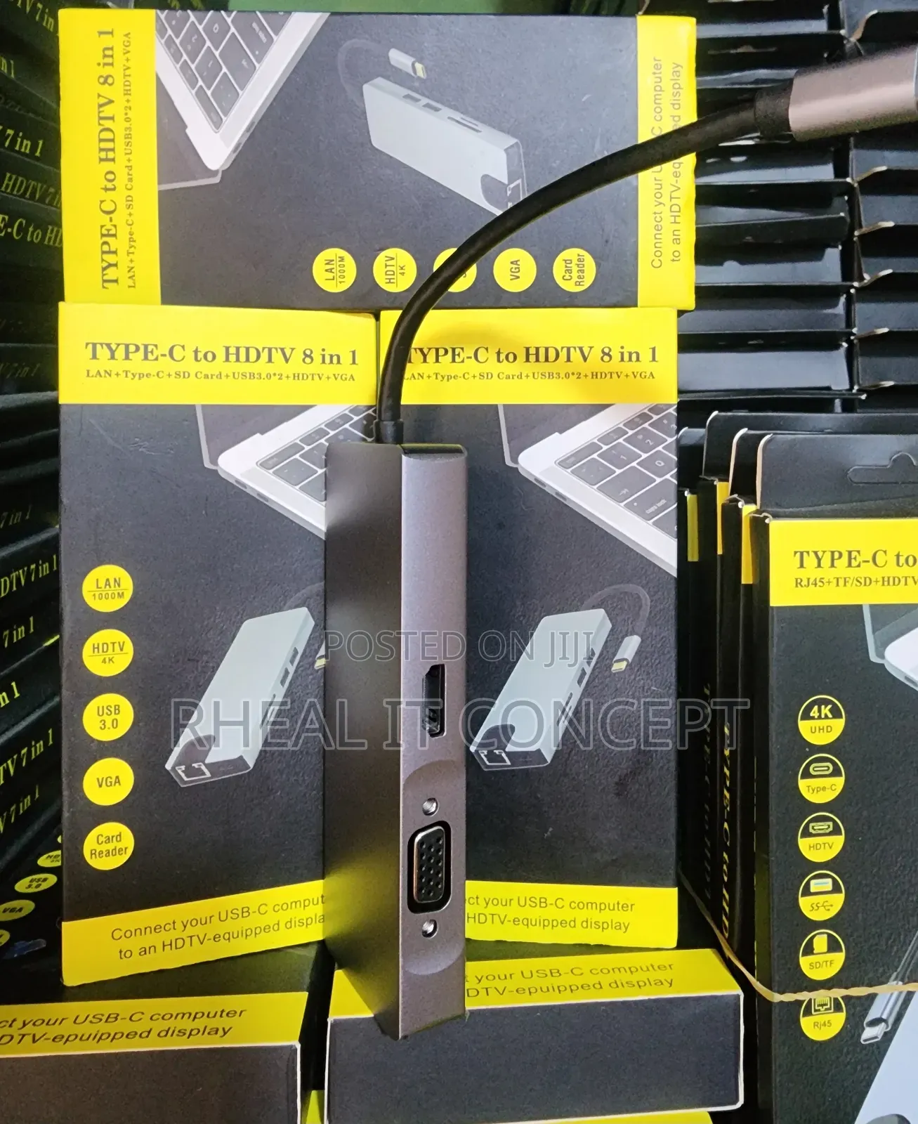 8 in 1 Type-C Dock Station With Vga Port