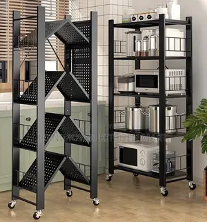Multi-layer Kitchen Storage Basket Rack (With Wheels)