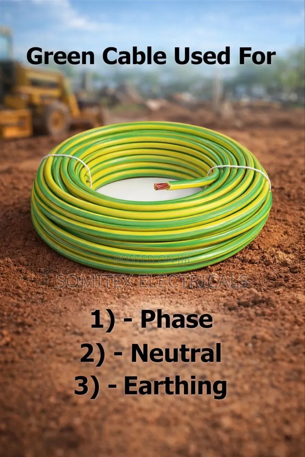 120mmx1core Green and Yellow