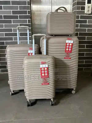 Shine on With Our Luxe Rubber Luggage Set of 4