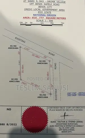 Land In Okeoroma Community