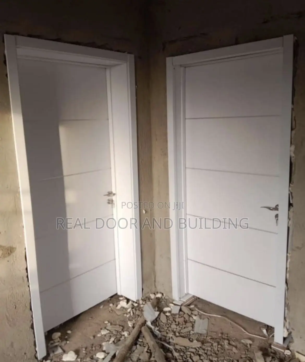 White HDF Wooden Door (63gad)