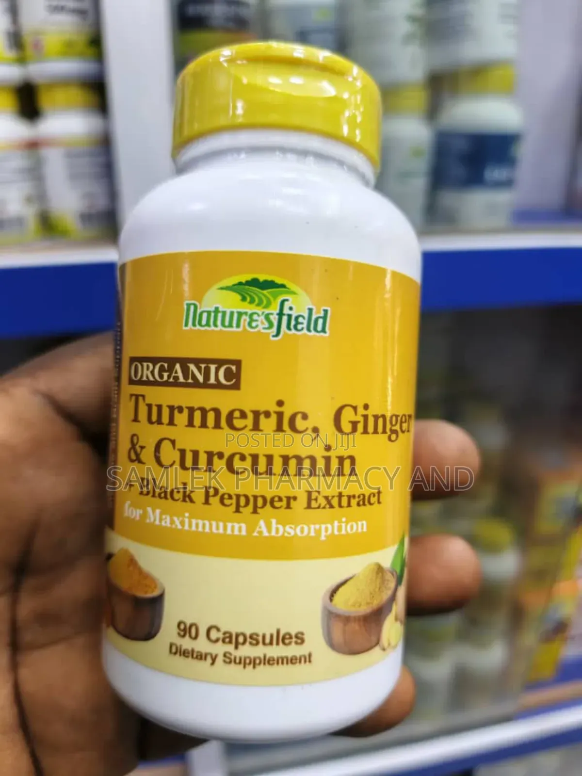 Nature’Sfield Organic Turmeric, Ginger Curcumin+Black Pepper Extract