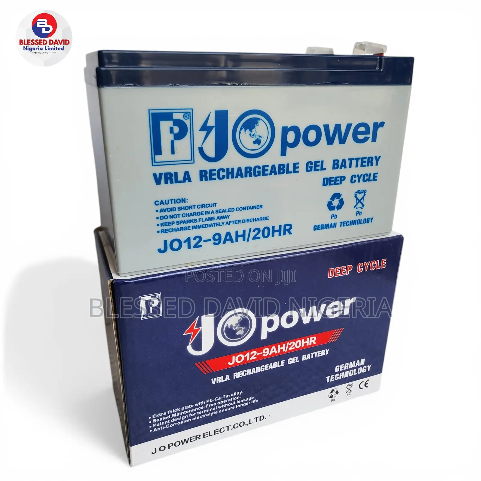 Jo Power 12v 9ah Replacement Battery