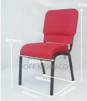 Blue ,Red Fabric Banquet Chair