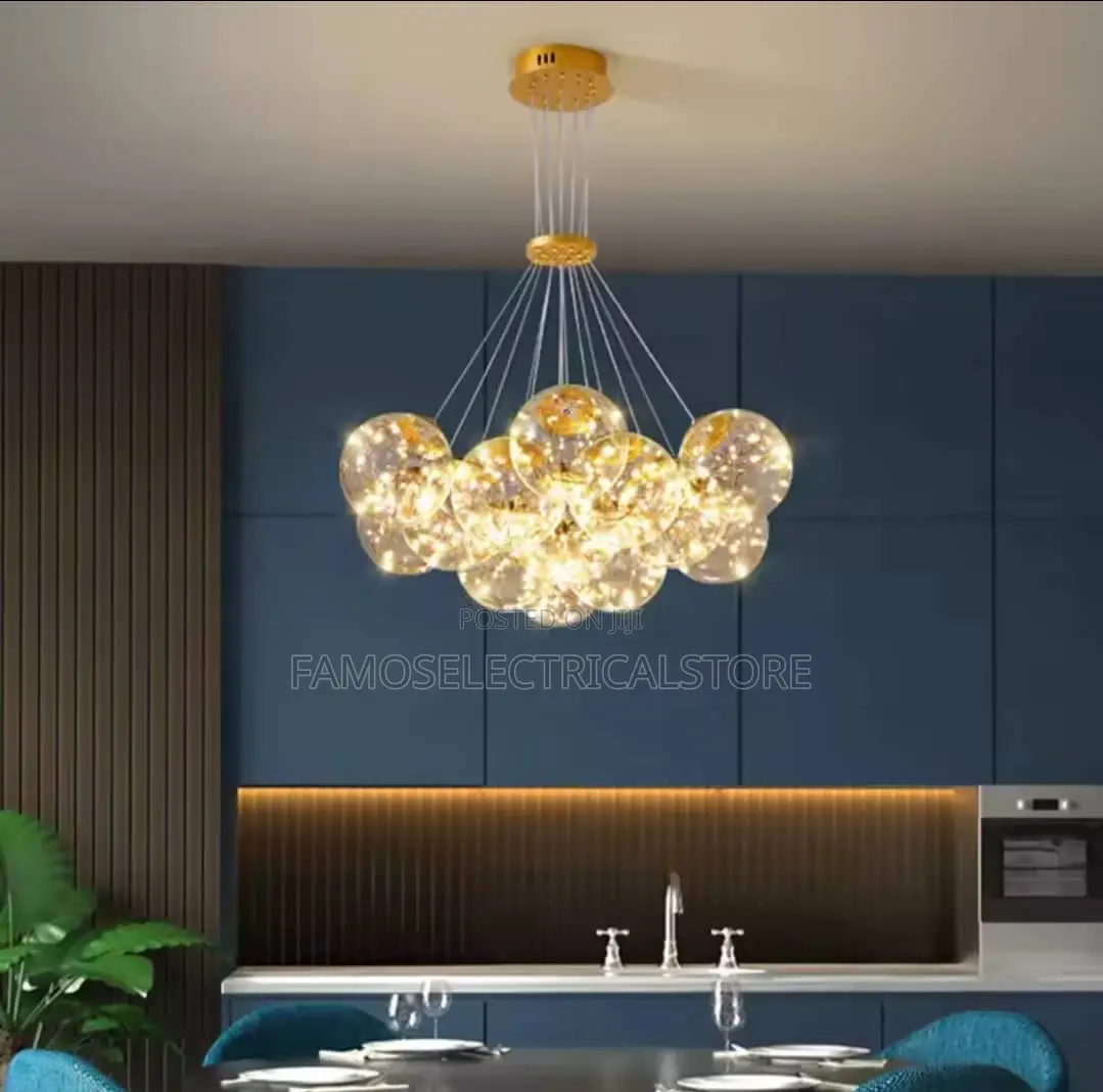 Modern Sparkling Globe Chandelier