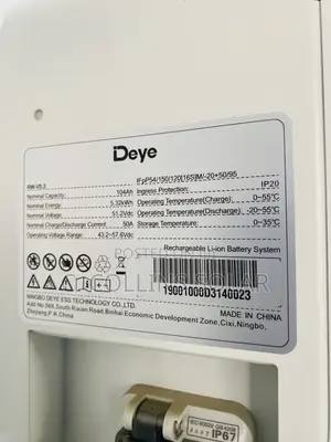 5.12kwh Deye Lithium Ion Battery