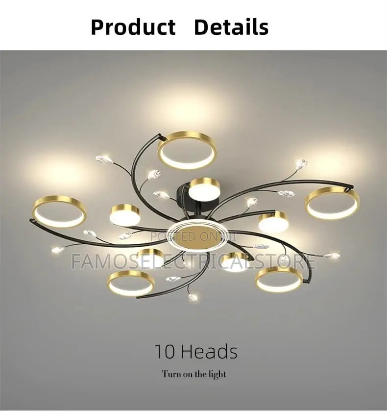 10-Head Led Chandelier