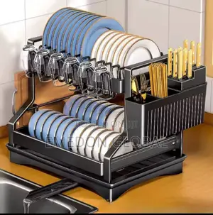 2-tier Stainless Steel Dish Rack