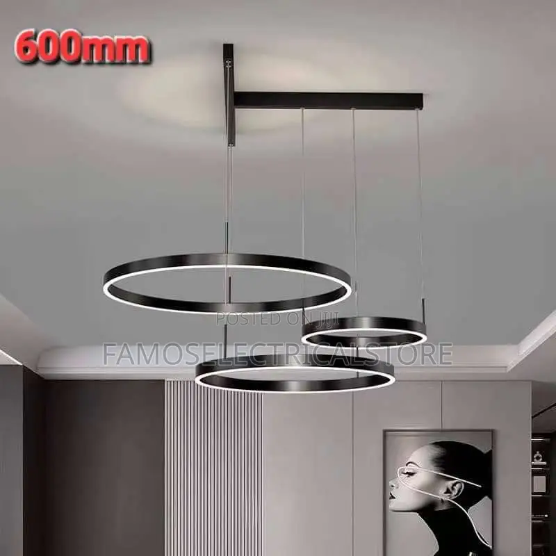 Sleek Modern Black Led Pendant Light