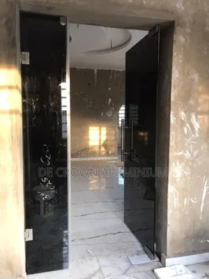 Luxury Grey Tempered Glass Ante Room Door – Modern, Sleek Durable