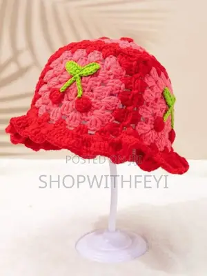 Crochet Cherry Hat