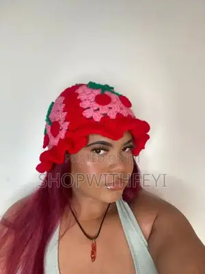 Crochet Cherry Hat