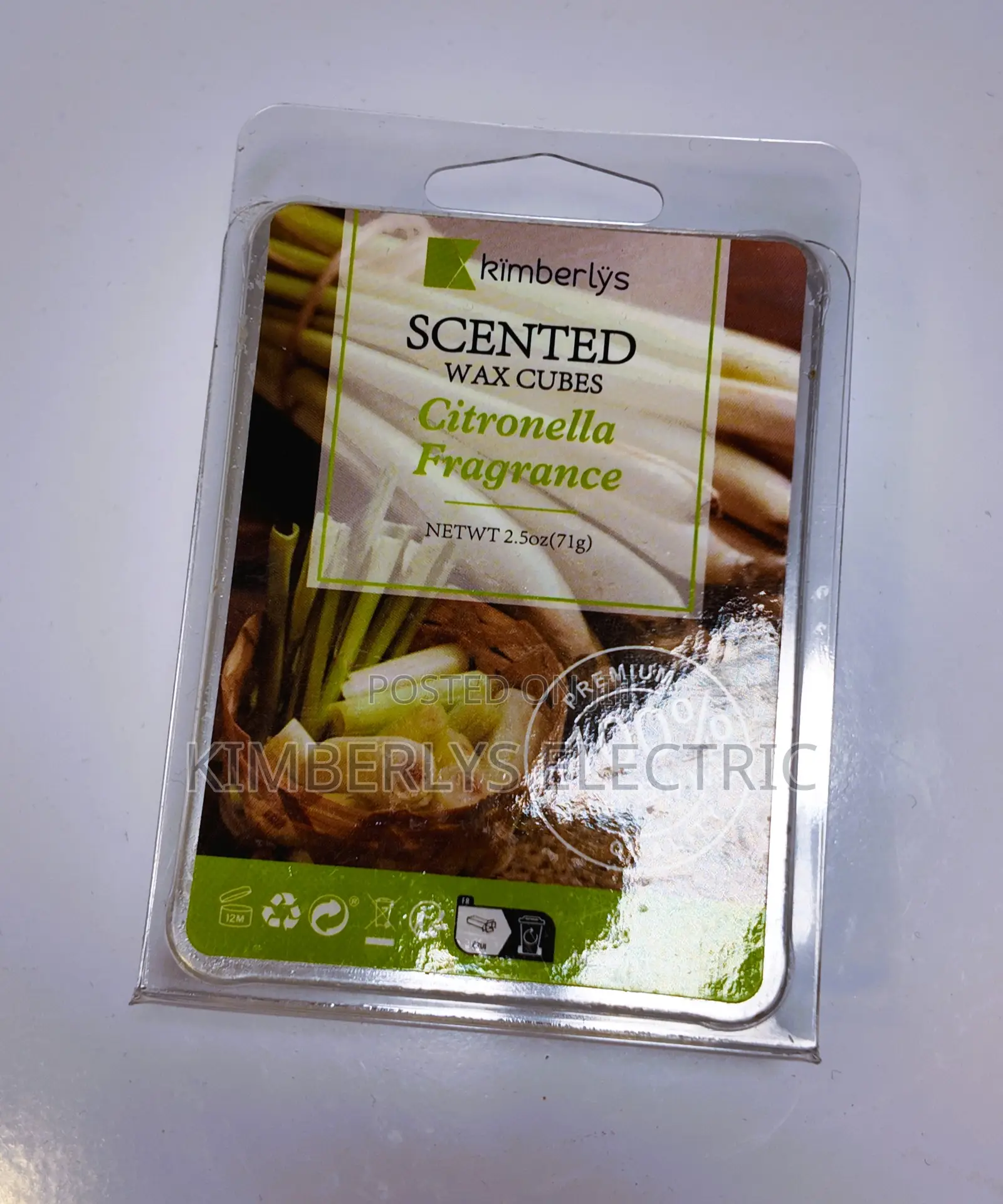 Kimberlys Citronella Scented Wax Cubes
