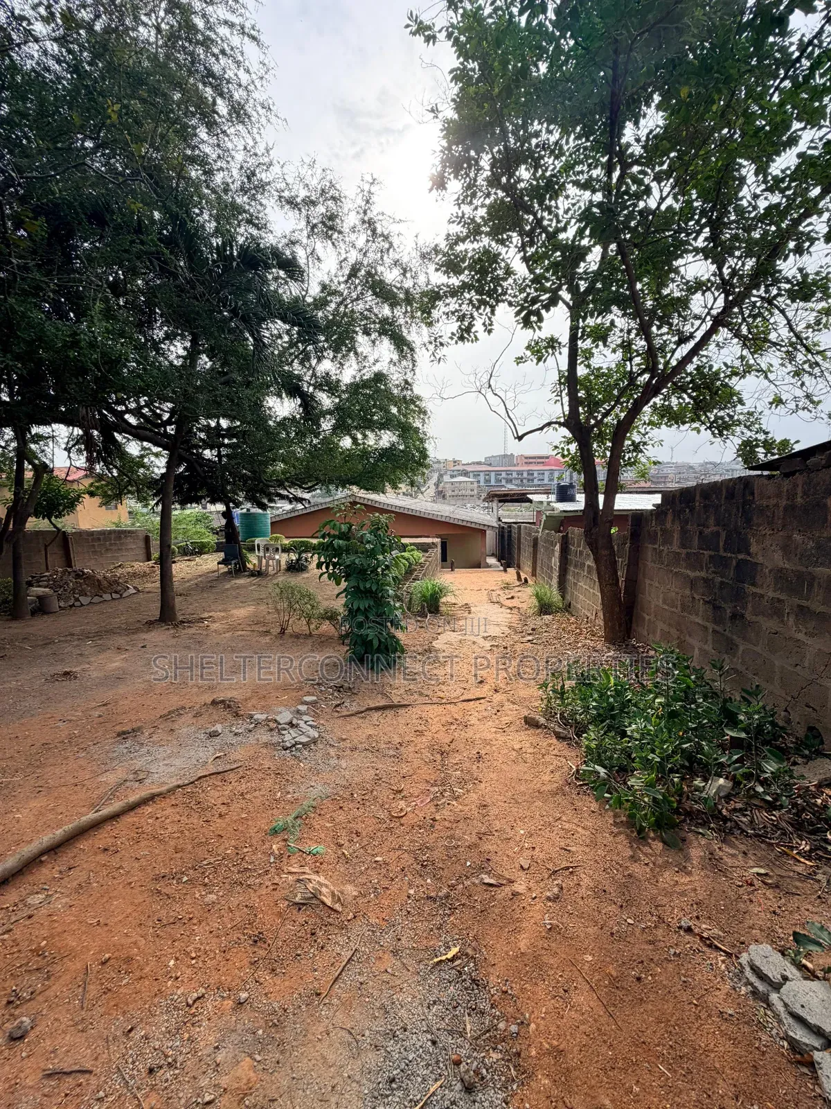 A Demolished Structure Sitting a Plot