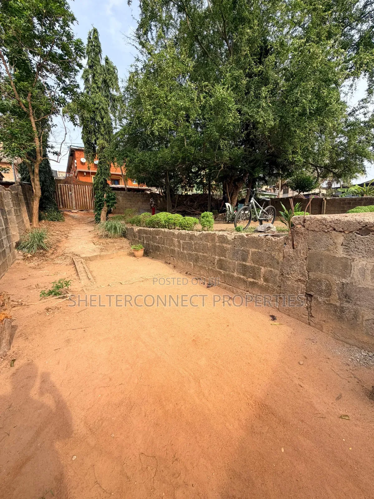 A Demolished Structure Sitting a Plot