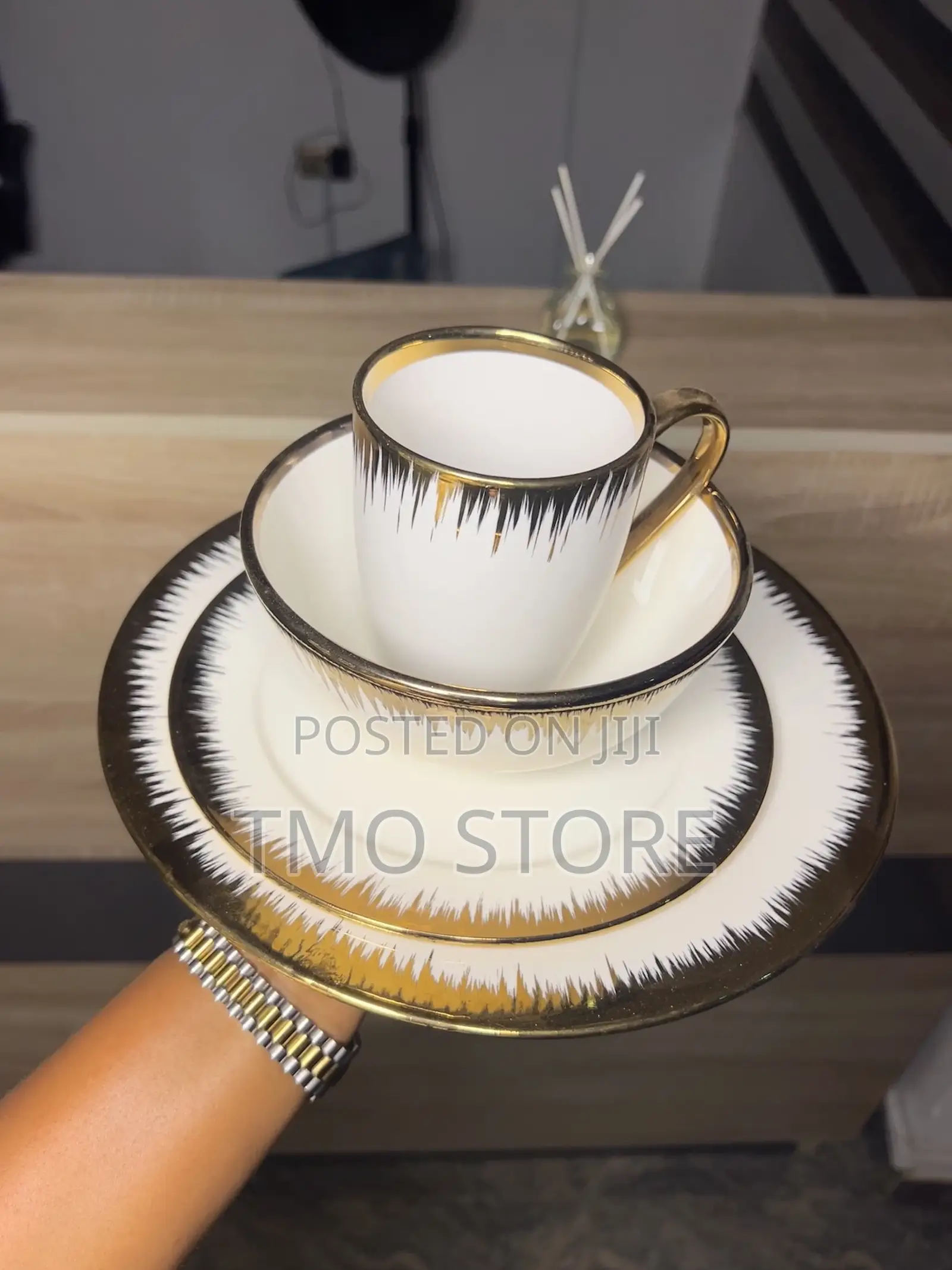 Gold-Plated Dinnerware Set