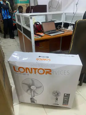 18” Rechargeable Fan With Mist Output Lontor