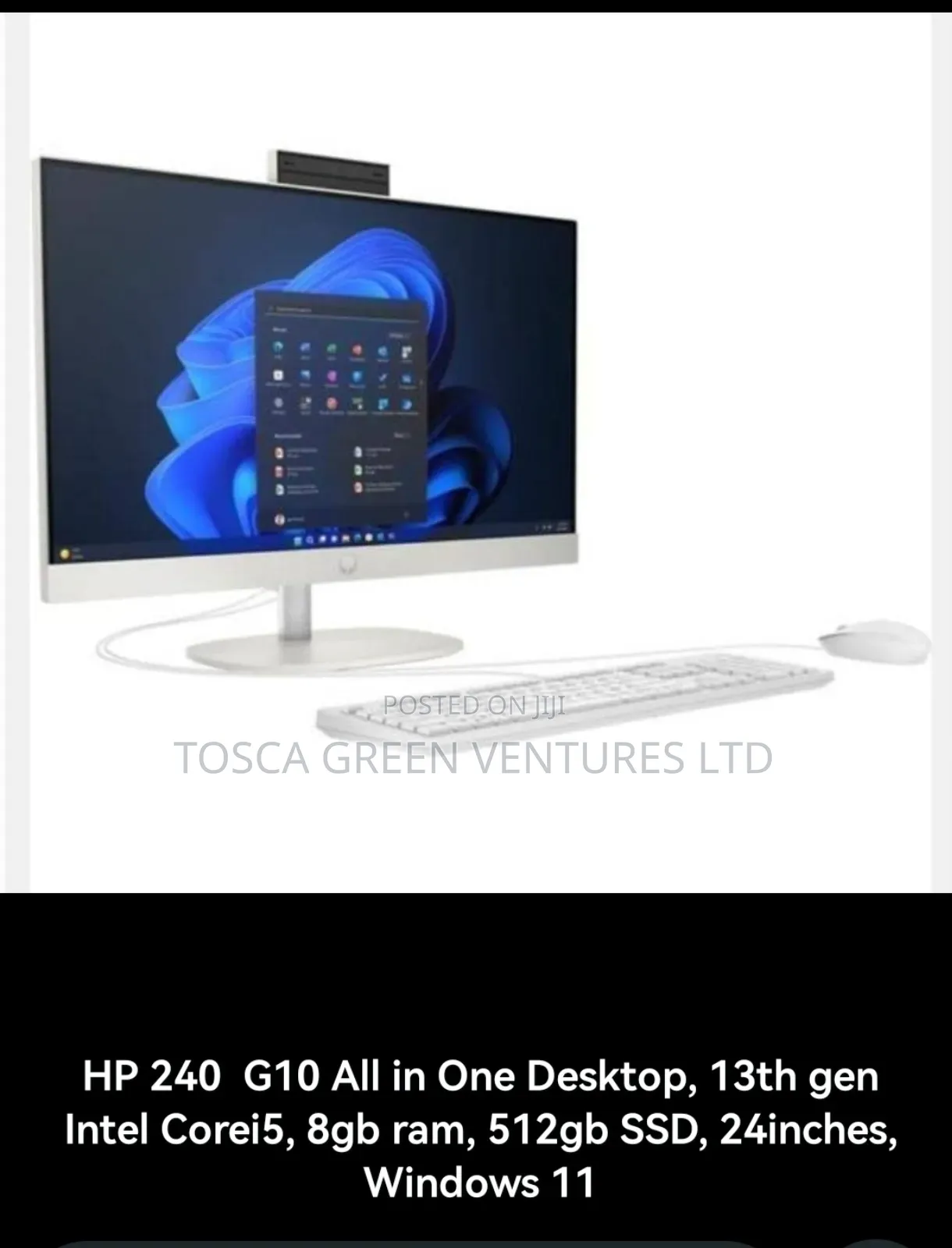 New Desktop Computer HP AiO 24 8GB Intel Core i5 SSD 512GB
