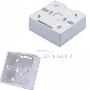 Pvc Wal Shocket 86mm X 86mm X 33mm PVC Single Mount Back Box Wall Socket Outlet Plate ...