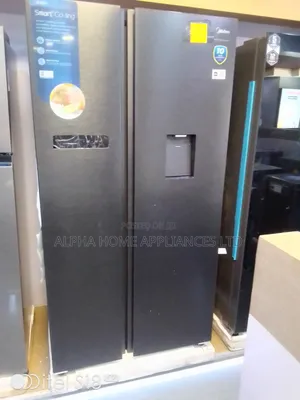Midea Refrigerator Side-by-Side 569l Black Colour