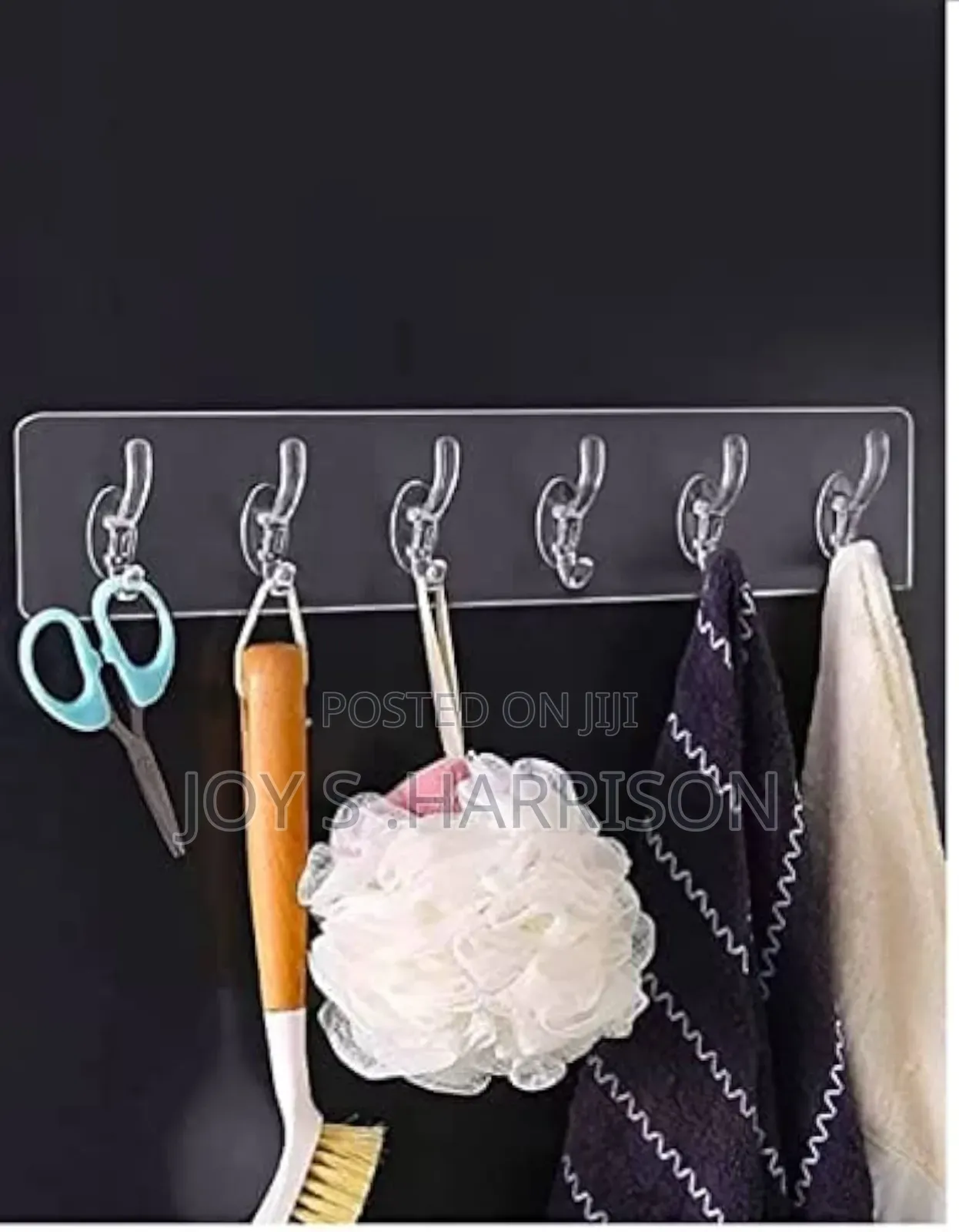 Adhesive Wall Hook for Kitchen Bathroom Bath Tubs, Tiles .