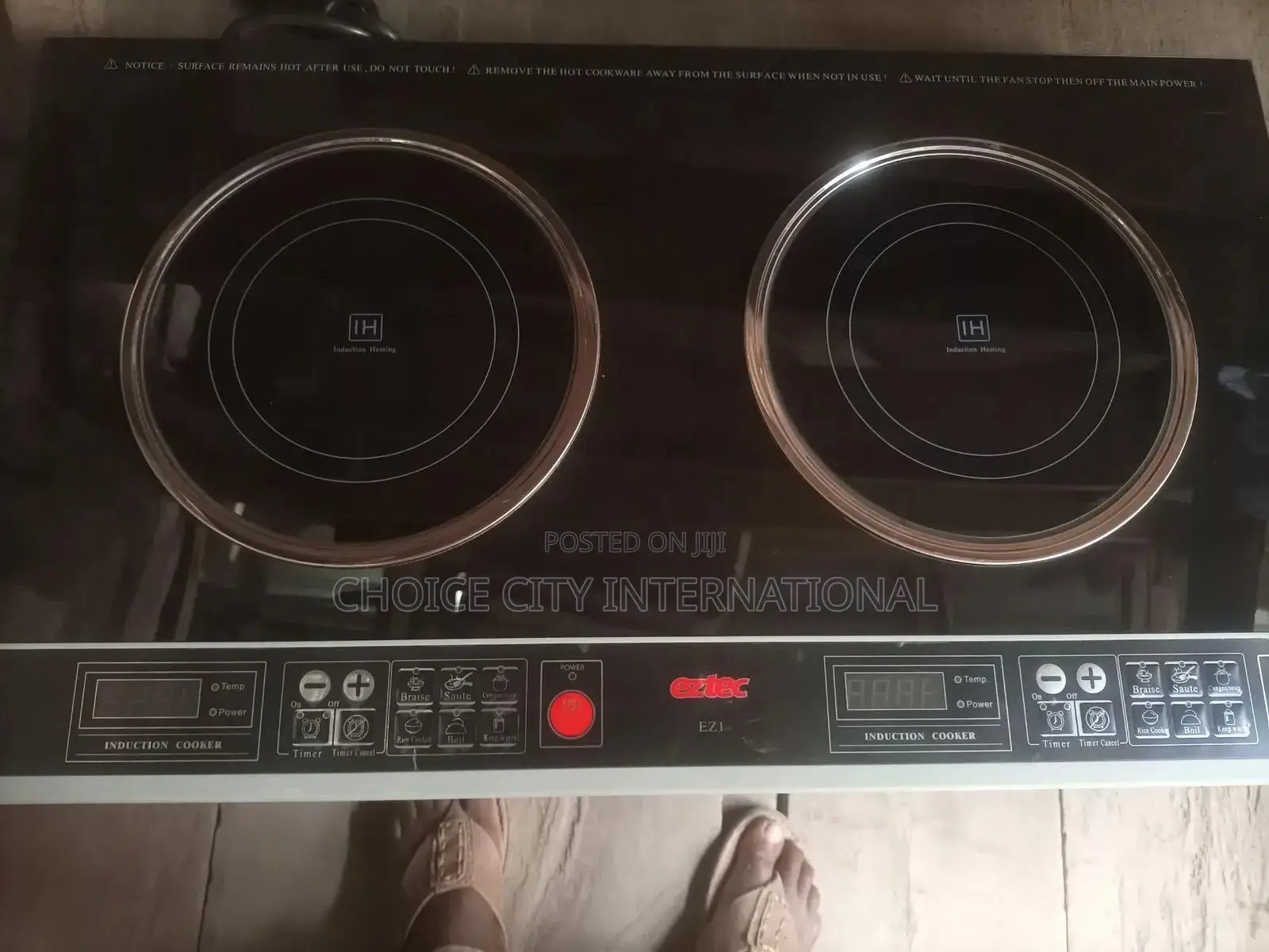 Eztec Two Burner Induction Cooker