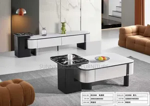 Tv Console With 2 in 1 Center Table