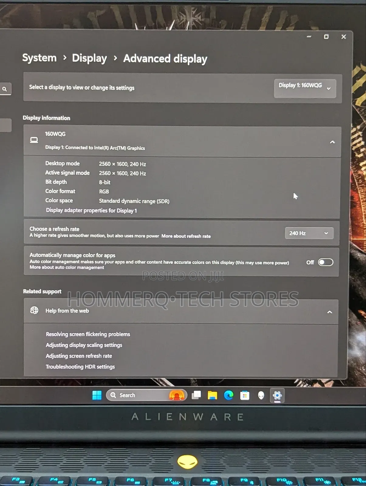 Laptop Dell Alienware M16 R2 32GB Intel Core Ultra 9 SSD 1T
