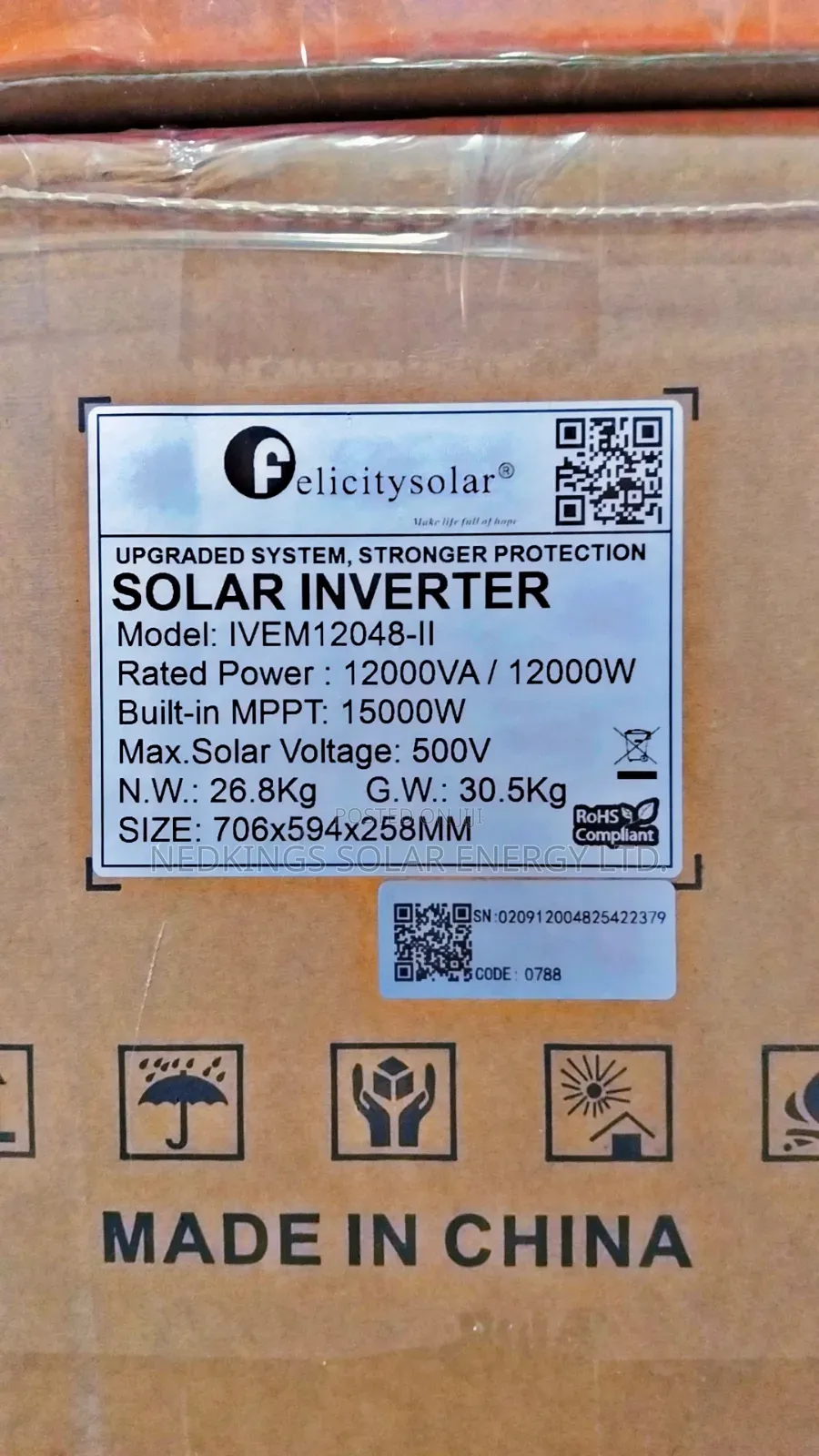 Felicity 12kva 48v Ivem Hybrid Inverter for sale - NedKings Solar ...