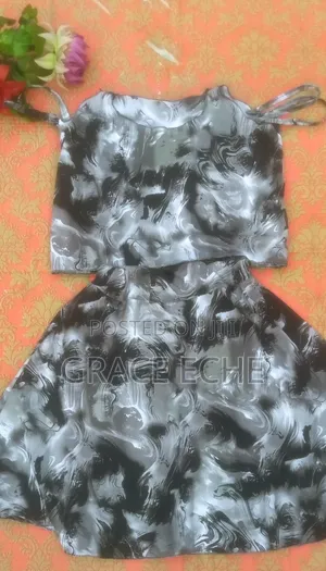 Two Piece Clothing (Crop Top and Flay Skirt)